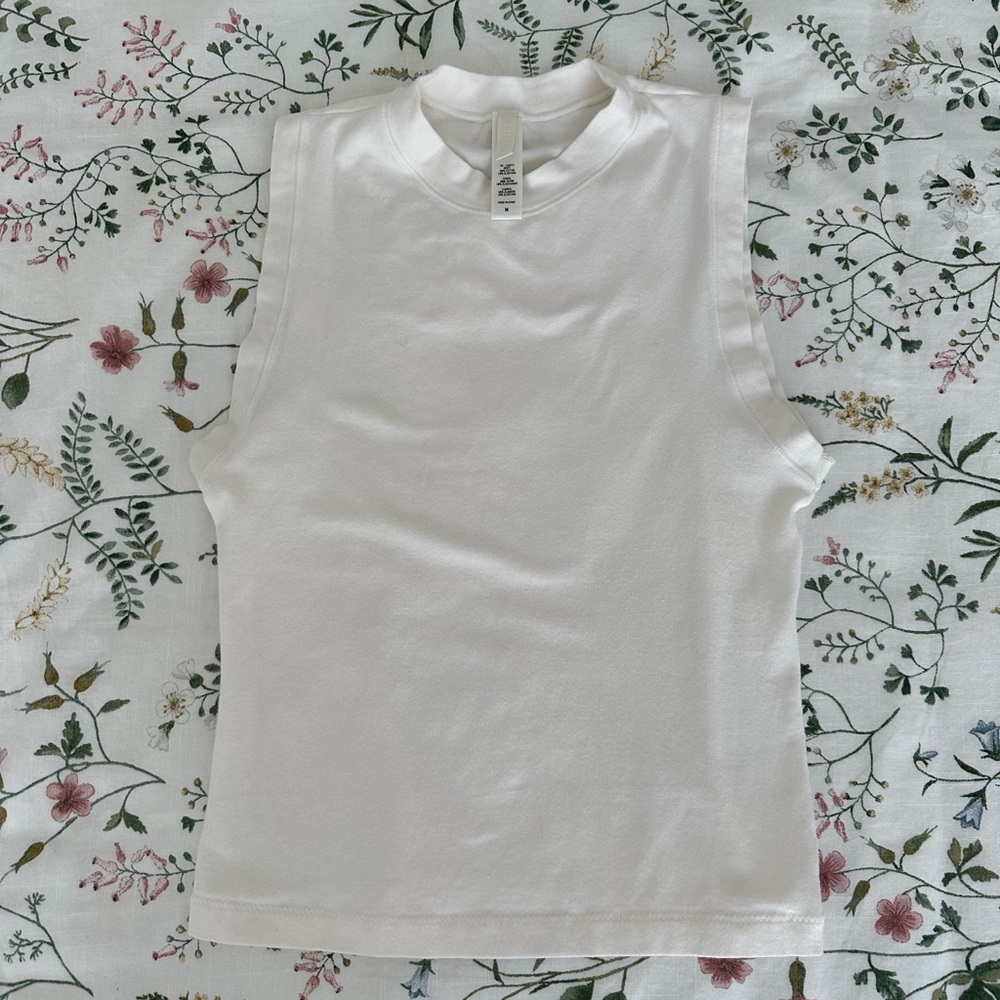 SKIMS Cotton Jersey Mock Neck Tank